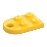 Plate Special 3 x 2 with Rounded End, Hole — Yellow