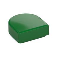 Tile Round 1 x 1 Half Circle — Green