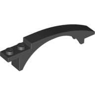Brick Arch 8 x 1 x 1 2/3 Curved — Black