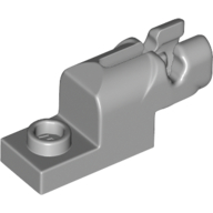 Launcher, Plate Special 1 x 2 with Mini Blaster — Light Bluish Gray