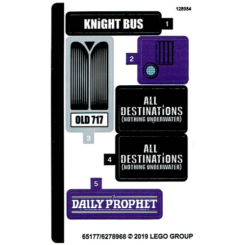 Sticker Sheet for Set 75957-1 — (Not Applicable)