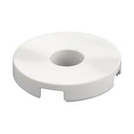 Tile Round 2 x 2 with Hole — White