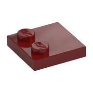 Plate Special 2 x 2 with Only 2 studs — Dark Red