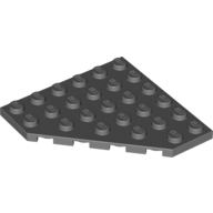 Wedge Plate 6 x 6 Cut Corner — Dark Bluish Gray