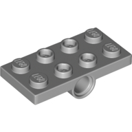 Plate Special 2 x 4 with 2 Pin Holes — Light Bluish Gray