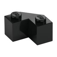 Brick Wedged 2 x 2 Facet — Black