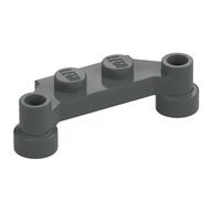 Plate Special 1 x 4 Offset with Bar Holes — Dark Bluish Gray