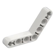 Technic Beam 1 x 7 Bent (4 - 4) Thick — White