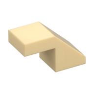 Slope 45° 2 x 1 with 2/3 Inverted Cutout and no stud — Tan