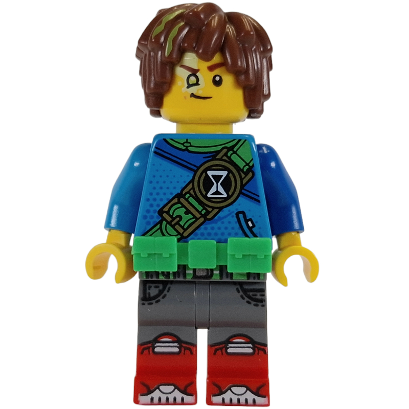 Mateo - Dark Azure Robe, Bright Green Utility Belt