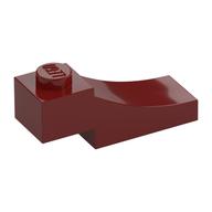 Brick Curved, 3 x 1 with 1/3 Inverted Cutout — Dark Red