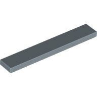 Tile 1 x 6 with Groove — Sand Blue