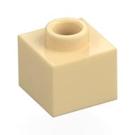Plate 1 x 1 x 2/3 with Open Stud — Tan