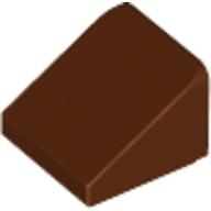 Slope 30° 1 x 1 x 2/3 (Cheese Slope) — Reddish Brown