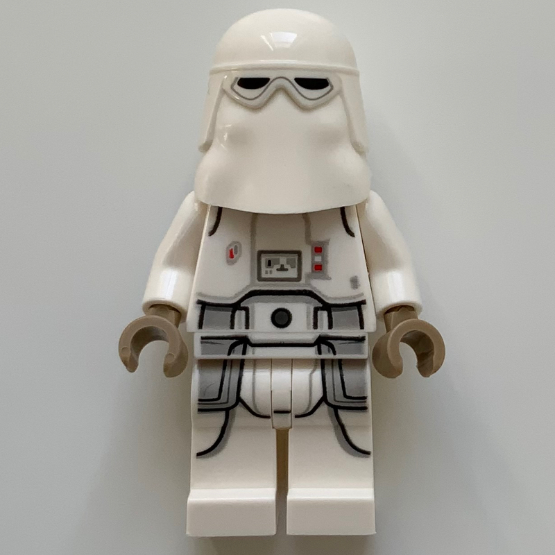 Snowtrooper, Printed Legs, Dark Tan Hands, Frown