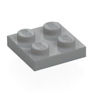 Plate 2 x 2 — Light Bluish Gray