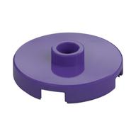 Plate Special Round 2 x 2 with Center Stud (Jumper Plate) — Dark Purple