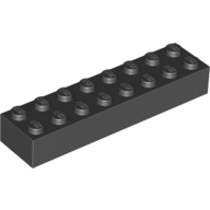 Brick 2 x 8 — Black