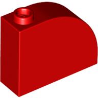 Brick Curved 1 x 3 x 2 — Red
