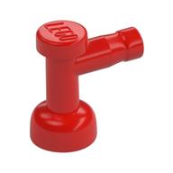 Tap 1 x 1 without Hole in Spout — Red