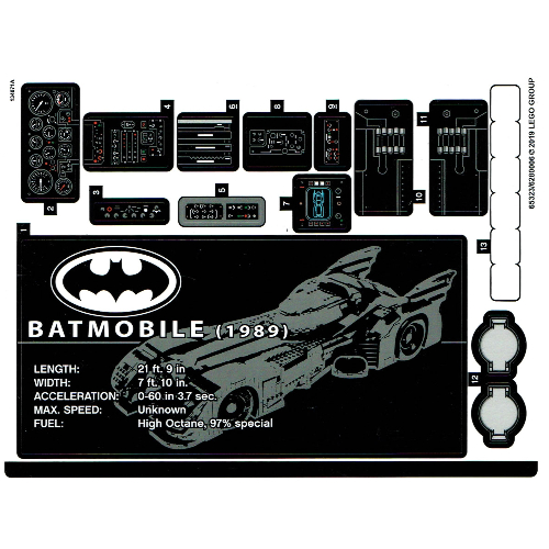 Sticker Sheet for Set 76139-1 — (Not Applicable)