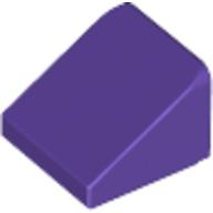 Slope 30° 1 x 1 x 2/3 (Cheese Slope) — Dark Purple