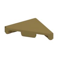 Tile 45° Cut 2 x 2 (Triangle) — Metallic Gold