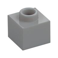Plate 1 x 1 x 2/3 with Open Stud — Light Bluish Gray