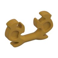 Headwear Accessory Ninja Helmet Horn/Antlers, Elaborate — Pearl Gold