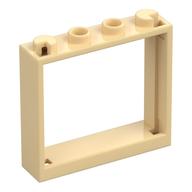 Window 1 x 4 x 3 without Shutter Tabs — Tan