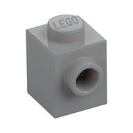 Brick Special 1 x 1 with Stud on 1 Side — Light Bluish Gray