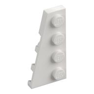 Wedge Plate 4 x 2 Left — White