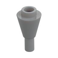 Cone 1 x 1 Inverted with Bar at Bottom (Ice Cream Cone) — Light Bluish Gray