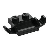 Grille / Spoiler with 1 x 2 Plate, 2 x 2 Anti-studs (Racers Car) — Black