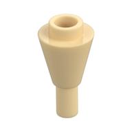 Cone 1 x 1 Inverted with Bar at Bottom (Ice Cream Cone) — Tan