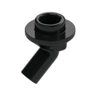Bar, Angled with 1 x 1 Round Plate / Stud on End — Black