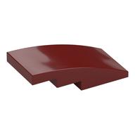 Brick Curved 4 x 2 No Studs — Dark Red