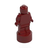 Minifig Trophy Statuette — Dark Red