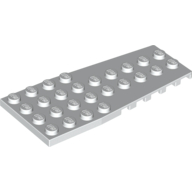 Wedge Plate 4 x 9 with Stud Notches — White