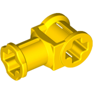 Technic Axle Connector with Axle Hole — Yellow