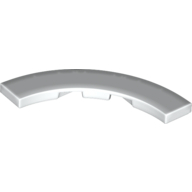Tile 4 x 4 Curved, Macaroni — White