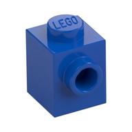 Brick Special 1 x 1 with Stud on 1 Side — Blue