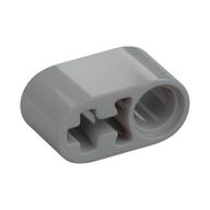Technic Beam 1 x 2 Thick with Pin Hole and Axle Hole — Light Bluish Gray