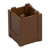 Container Box 2 x 2 x 2 - Top Opening — Reddish Brown
