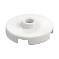 Plate Special Round 2 x 2 with Center Stud (Jumper Plate) — White