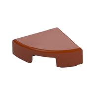 Tile Round 1 x 1 Quarter — Dark Orange