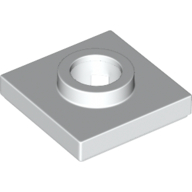 Turntable 2 x 2 Female — White