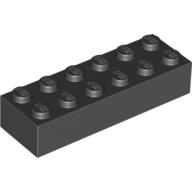 Brick 2 x 6 — Black