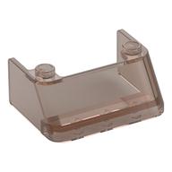 Windscreen 3 x 4 x 1 1/3 with 2 Studs on Top — Trans-Brown