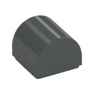 Brick Curved 1 x 1 x 2/3 Double Curved Top, No Studs — Dark Bluish Gray